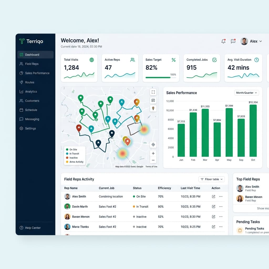 Logistics Operations Terriqo workflow