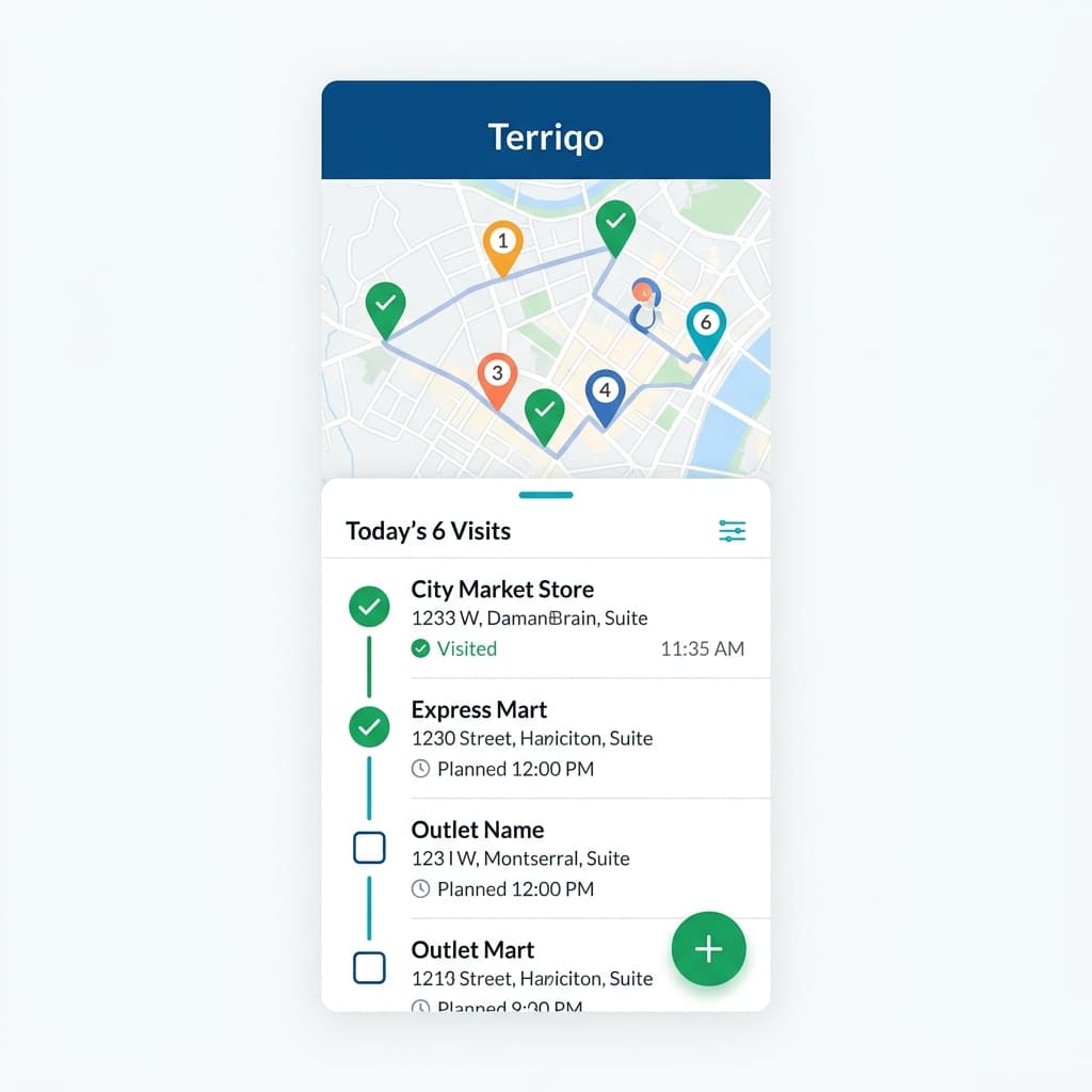 Financial Field Agents Terriqo workflow